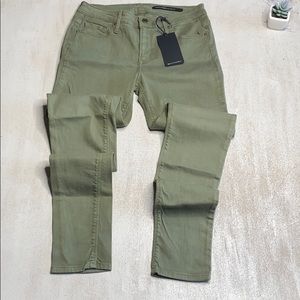 BLACK ORCHID Army Green Skinny Jeans 27